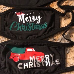 2 merry Christmas masks